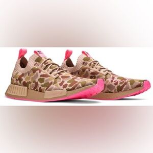 New Adidas NMD_R1 Primeknit 'Camo Hyper Pop' 8 Mens